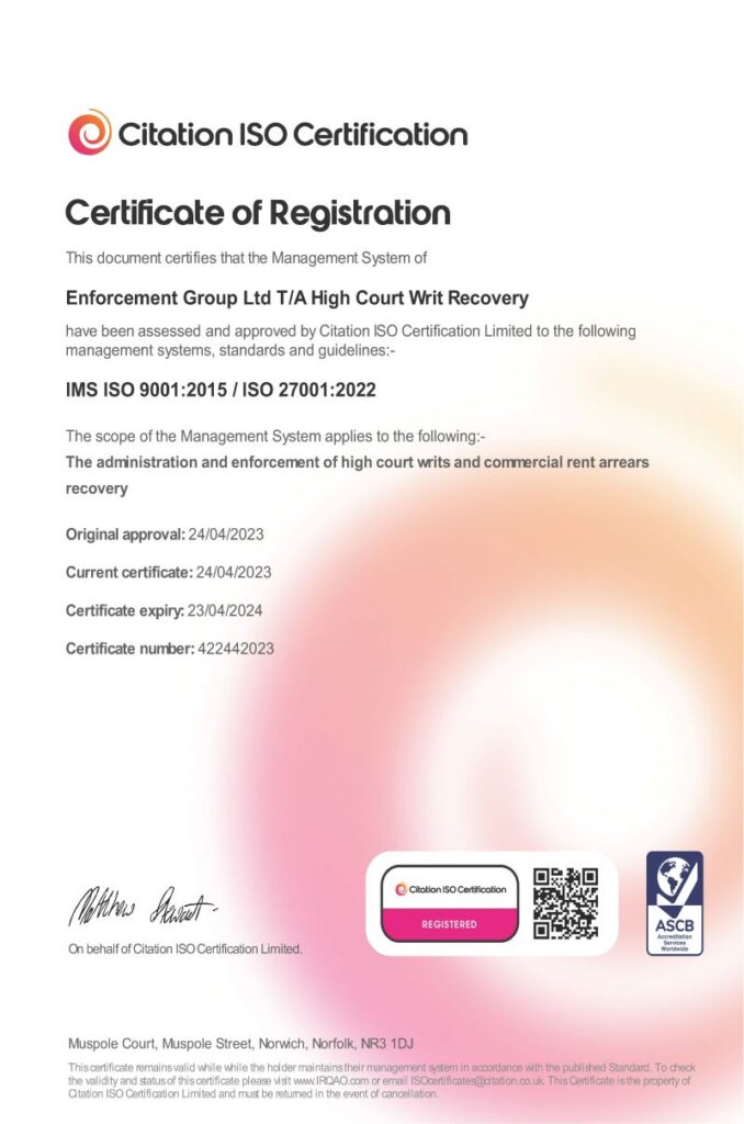 IMS ISO 9001:2015 & ISO 27001:2022 Certificate - Edited for website 800 x 1209